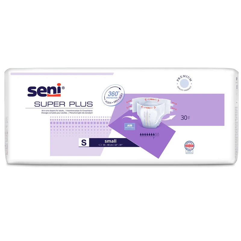 Kracherpreis SENI Super PLUS - Inkontinenzwindeln - 30 Stück Pack - Small (S)