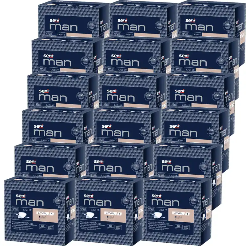 Direktkauf SENI Man LIGHT - LEVEL 1 - 150ml Saugleistung - (18x15) Stück