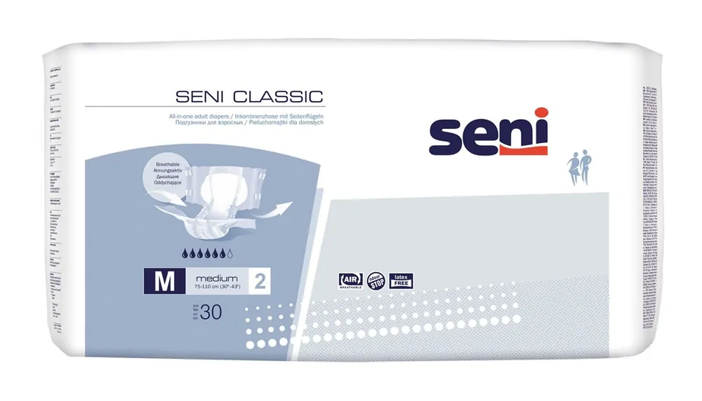SENI CLASSIC - Gr. 2 Medium - Windelhosen für den Tag, 30 Stück Packung Sofort Bestellen
