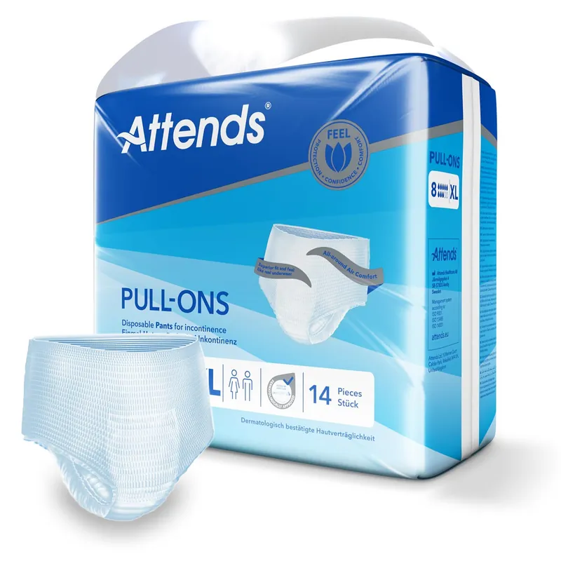 ATTENDS Pull-Ons 8 (Super) - saugstarke Pants - X-Large - 14 Stück (Einzelpack) Top-Angebot