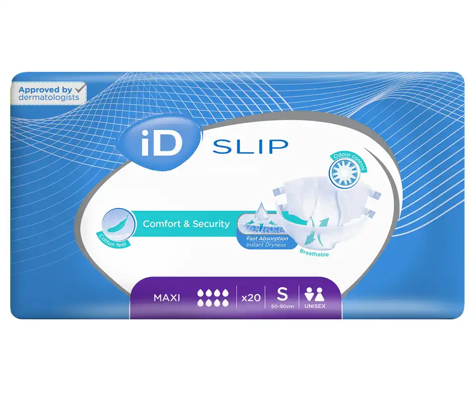 iD Slip MAXI - Inkontinenzwindeln - Gr. Small (S) - 20 St. Packung Super-Preis