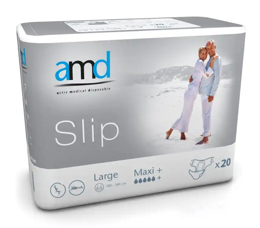 AMD SLIP - (MAXI PLUS) - Inkontinenzwindeln - Gr. Large (L) - 20 Stück Wochenendangebot