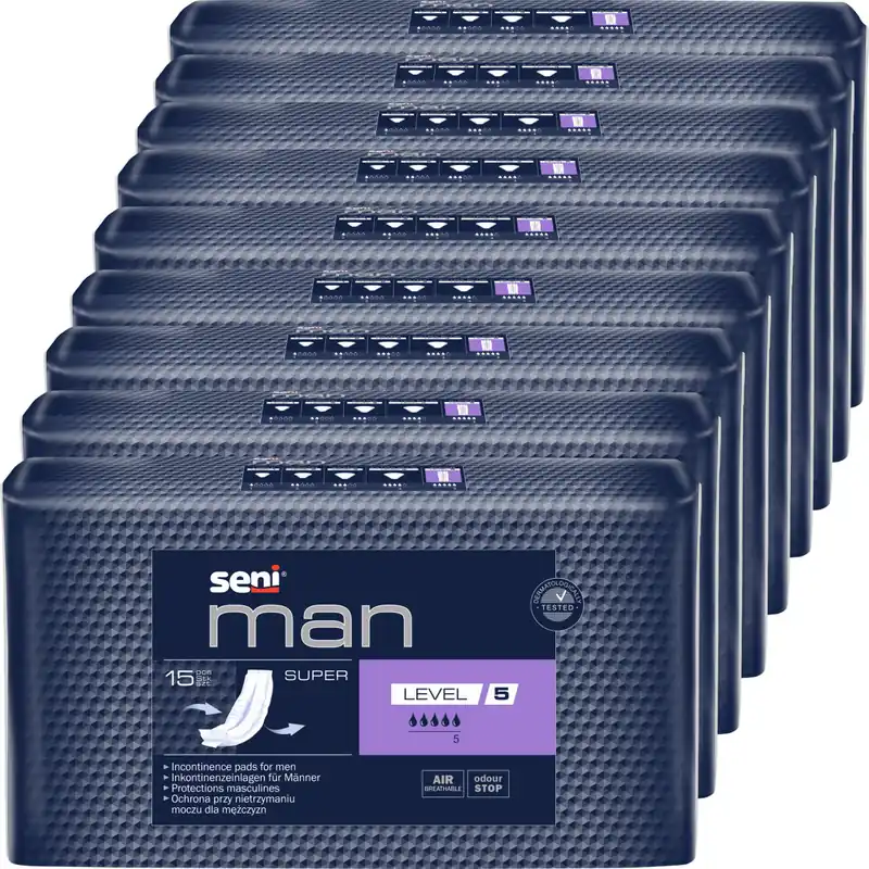 SENI Man SUPER - LEVEL 5 - Herrenvorlagen - (9x15) Stück Top-Preis