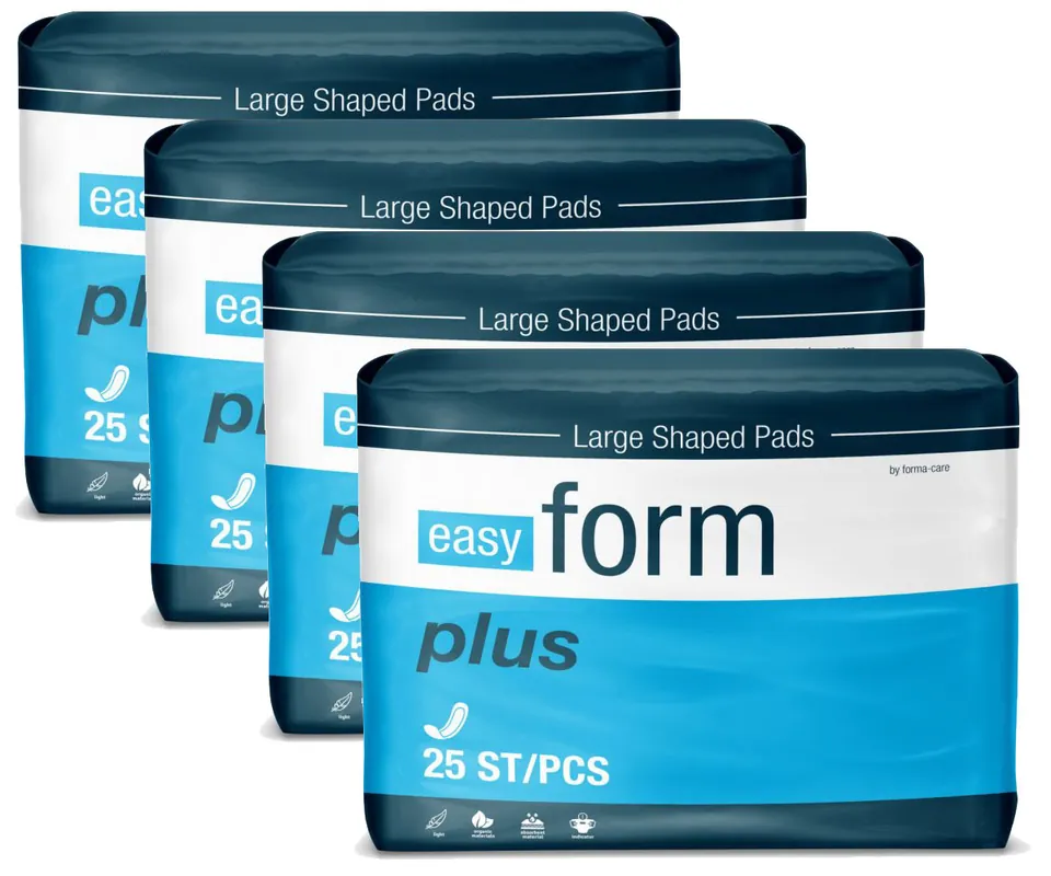 Top-Seller Easy Form PLUS - anatomische Inkontinenzvorlagen - 4x25 (100) St. Karton