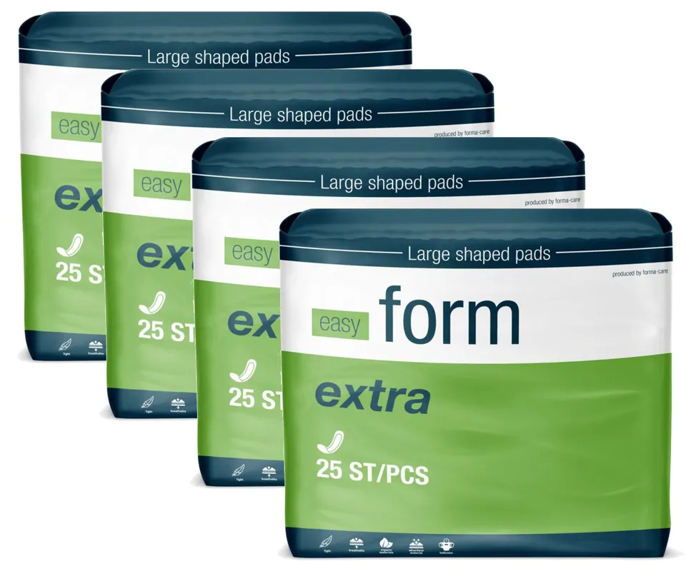 Neu Easy Form EXTRA - anatomische Inkontinenzvorlagen - 4x25 (100) St. Karton