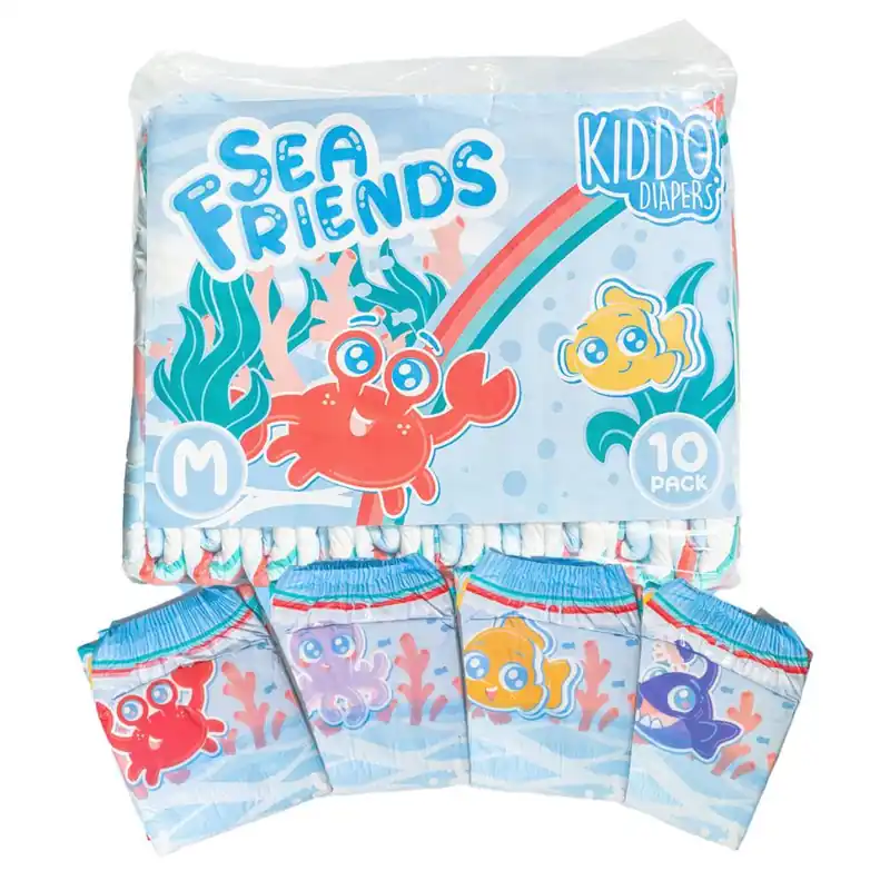 Direkt Vom Hersteller Kiddo Sea Friends - bunte Erwachsenenwindeln - X-Large (XL)