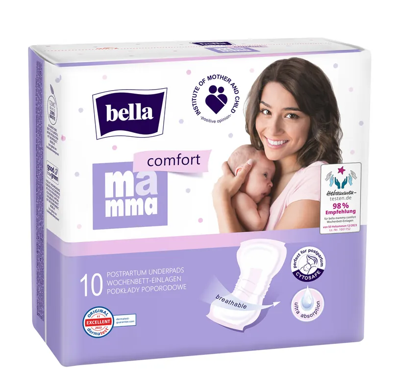 Bella Mamma Comfort Wochenbett-Einlagen - 10er Beutel Zertifiziert
