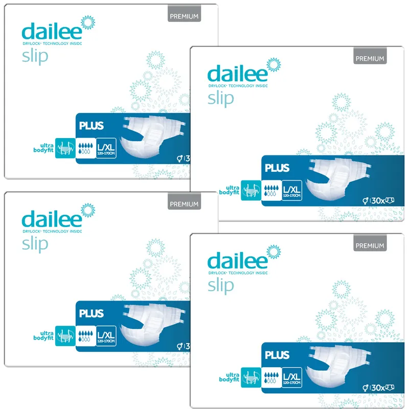 Dailee Slip Premium Plus | Large (L/XL) | 4x30 St. Karton Highlight