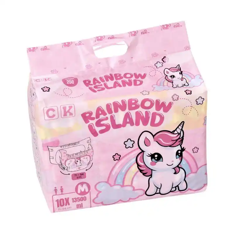 Preisreduziert Rainbow Island - bunte Windeln für Erwachsene | X-Large (XL)