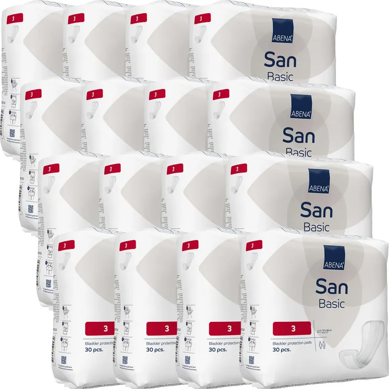 Jetzt Bestellen ABENA San Basic 3 - Inkontinenz-Einlagen - Saugkraft: 320ml - 12x30 St. Karton