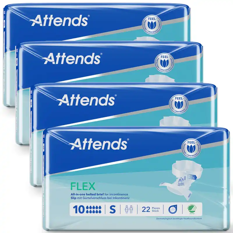 Ausverkauf ATTENDS Flex 10 - Vorlage mit Hüftbund, Small (S), 88 Stück