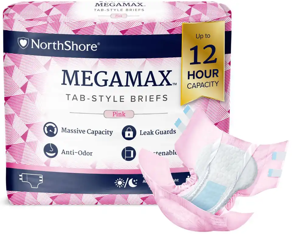 Ausverkauf NorthShore MEGAMAX PINK Windeln - 10 St. Beutel - Small (S)