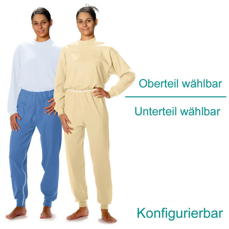 CAREWEAR Pflegeoverall - 2 teilig - S fichte - Unterteil: OHNE Beinreißverschluss azur Billig