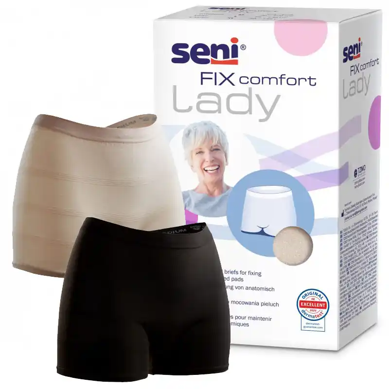 Direktkauf SENI FIX Comfort LADY - Fixierhosen in Nude - 2 Stück Pack - Large (L)