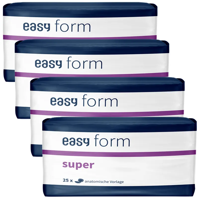 Neue Ware Easy Form SUPER TBS - atmungsaktive Inkontinenzvorlagen - 4x25 (100) St. Karton