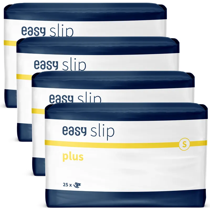 Easy Slip PLUS – atmungsaktive Windeln - 4 x 25 St. - Small (S) Neu Im Sortiment