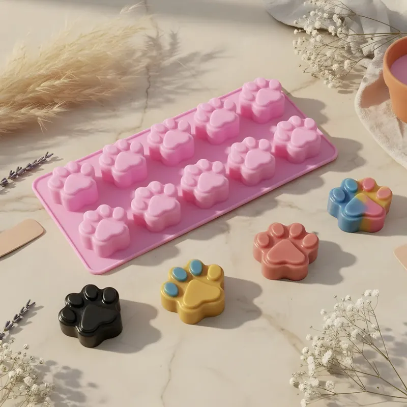 Neuheit Cat paw fondant mould - Silicone
