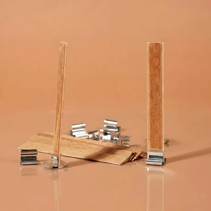 Flat and double wooden wicks for candles Neuheit