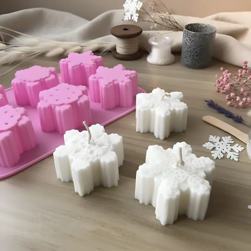 Echt Snowflake candle mould - Silicone