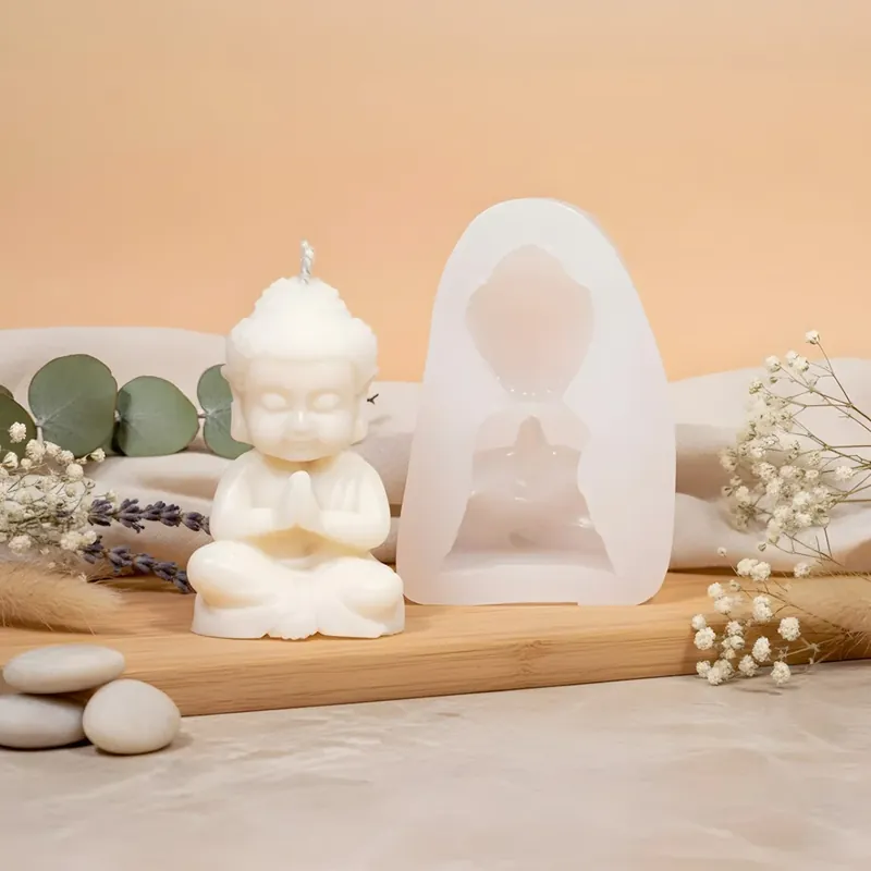 Buddha candle mould - Silicone Neu