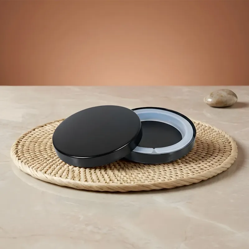 Günstig Black metallic cover - 77 mm diameter