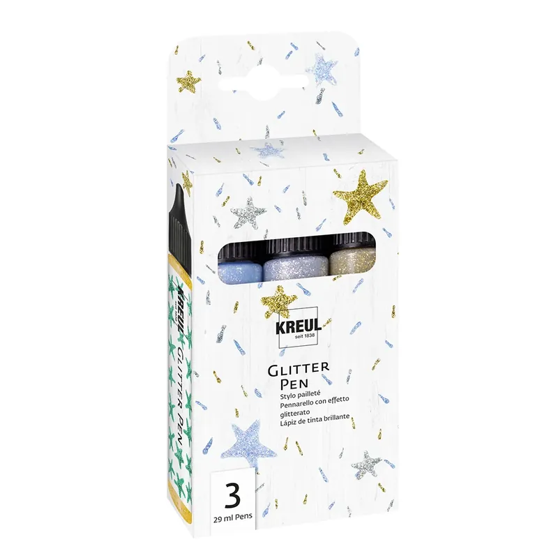 Liquid Decorative Pens for Candle Containers - Glitter - Set of 3 Angebot
