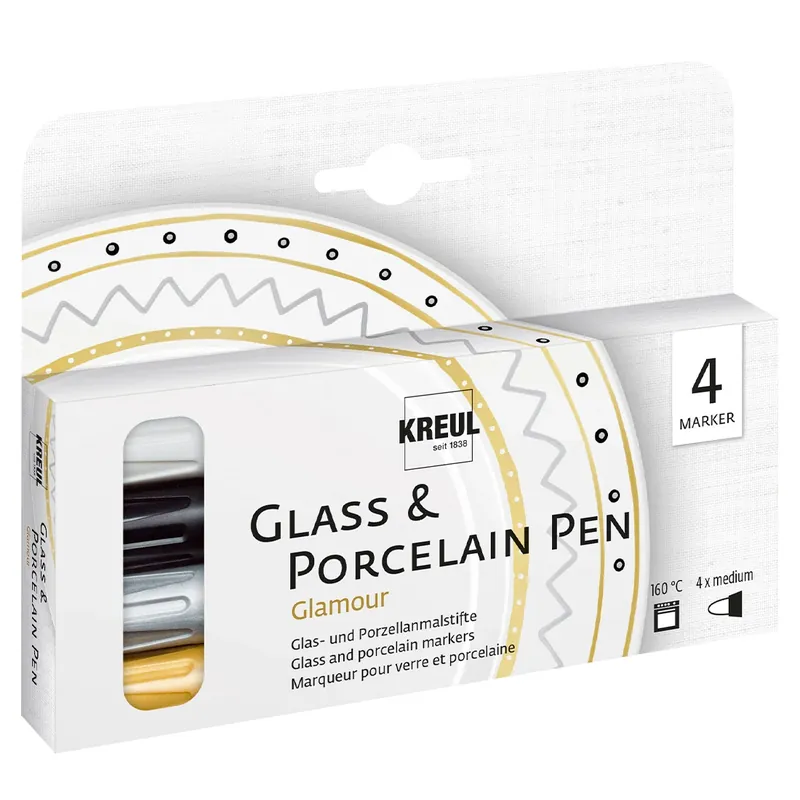 Super-Preis Decorative Pens for Candle Containers - Glamour - Set of 4