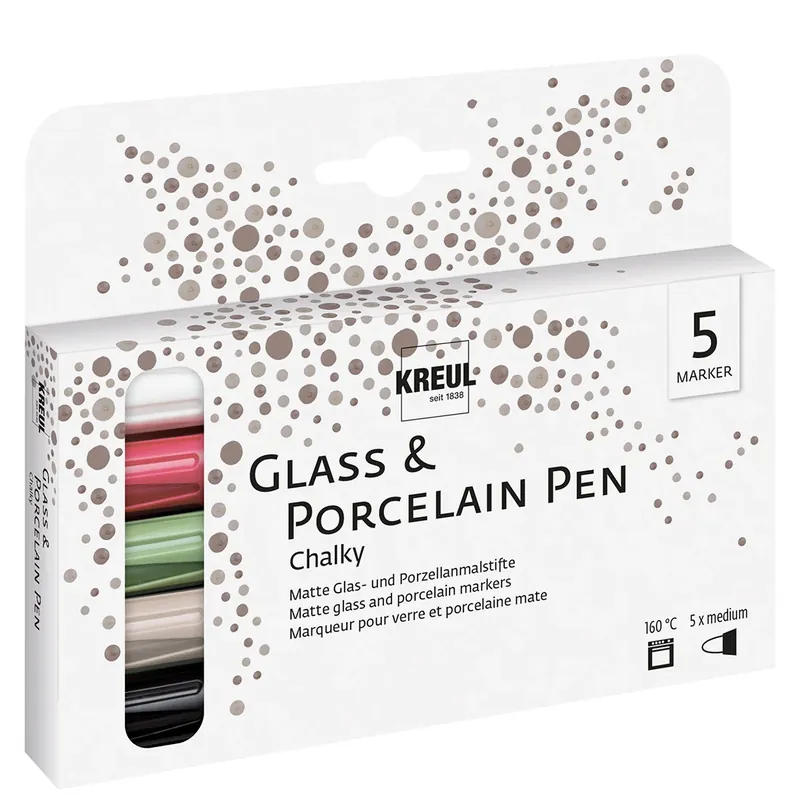 Top-Seller Decorative Pens for Candle Containers - Chalk - Set of 5
