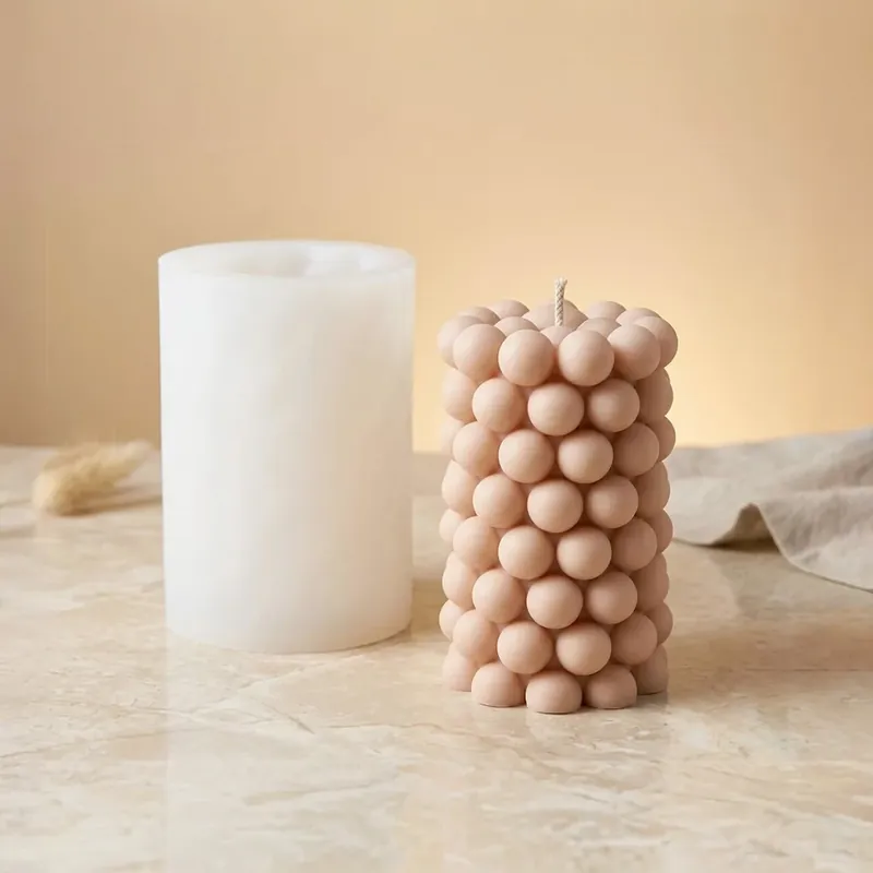 Angebot Bubble Cylinder candle mould - Silicone