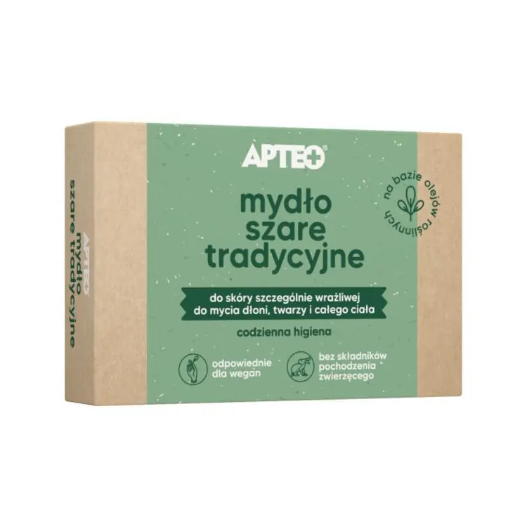 APTEO Traditionelle graue Seife Stück 100 g Expressversand