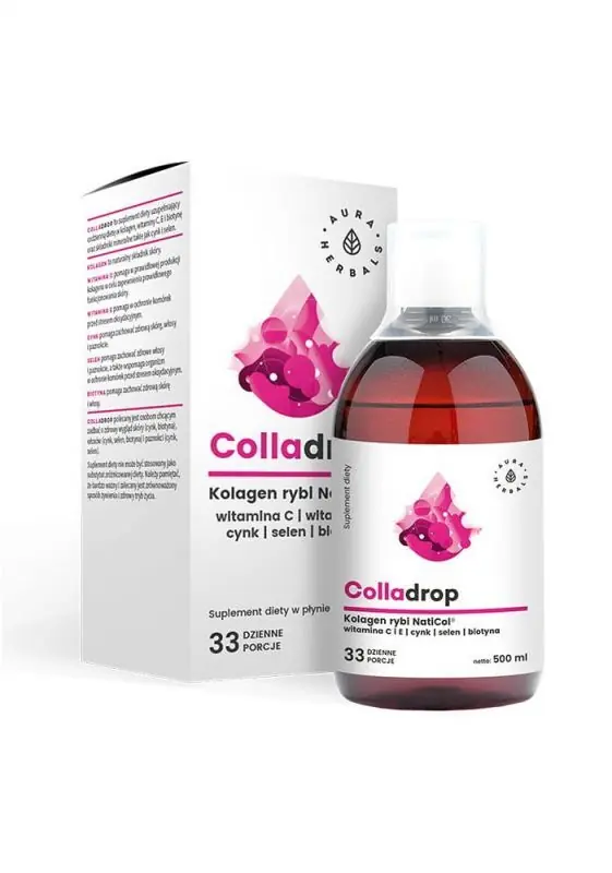 Nur Heute AURA HERBALS Colladrop NatiCol Fischkollagen + Vitamin C flüssig 500 ml