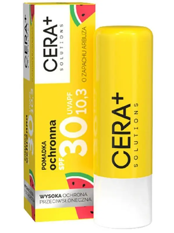 Geprüft CERA+ SOLUTIONS schützender Lippenstift SPF 30 mit Wassermelonenduft 4,9 g