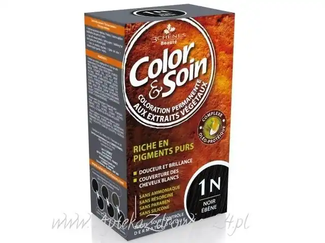 COLOR & SOIN Haarfarbe 1N Ebenholz Schwarz 135 ml Preisreduziert