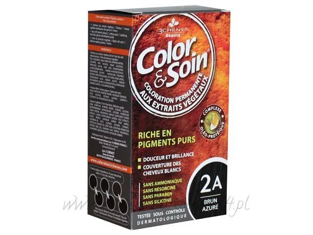 Preisreduziert COLOR & SOIN Haarfärbemittel 2A Azurbraun 135 ml