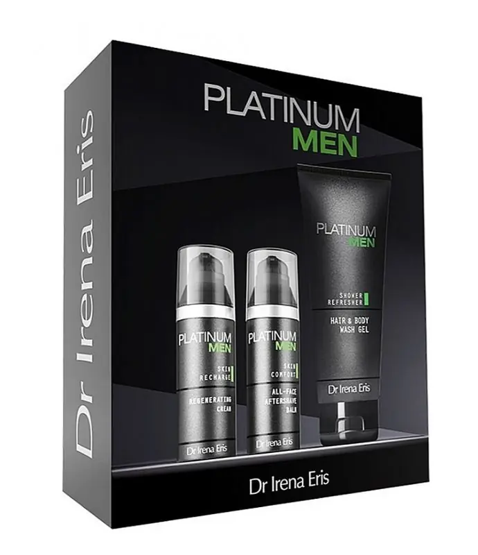 Preisknaller Dr. Irena Eris PLATINUM MEN Set 200 ml + 50 ml + 50 ml