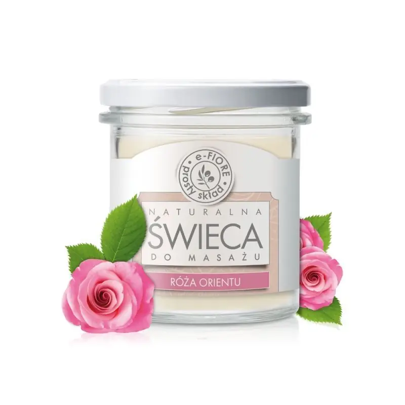e-FIORE Natural ORIENT Rose Massage Kerze 330 ml Jetzt Kaufen