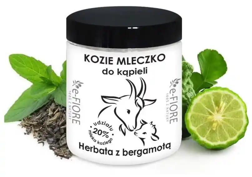 Neu e-FIORE Ziegenmilch für das Bad HERBACIANE mit BERGAMOT 400g