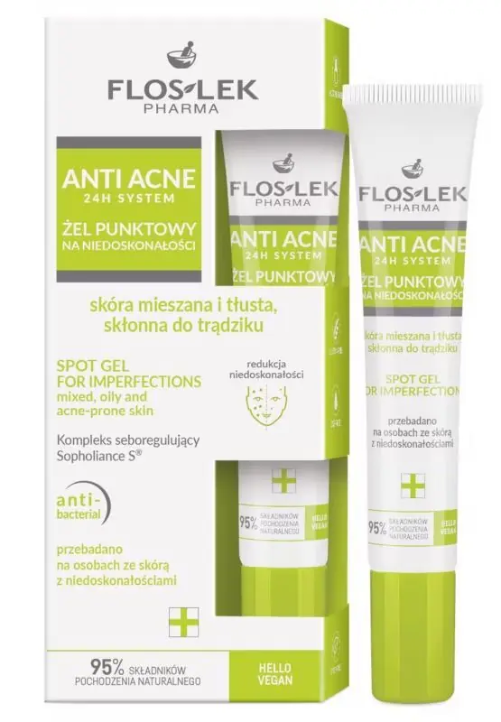 FLOS-LEK ANTI ACNE Spot Gel für Unvollkommenheiten 20 ml Direkt Vom Hersteller