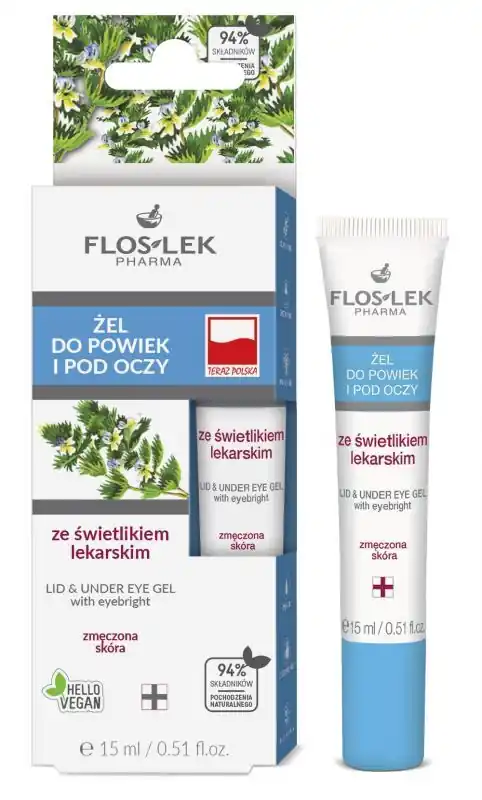 FLOS-LEK Augenlid- und Augengel mit Augentrost 15 ml Schnäppchen