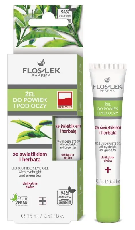 FLOS-LEK Augenlid- und Augengel mit Augentrost und Teeblume 15 ml Sofort Bestellen