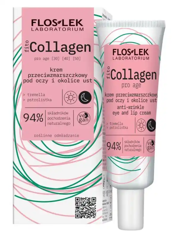 Jetzt Kaufen FLOS-LEK fitoCOLLAGEN Anti-Falten-Creme für Augen und Lippen 30 ml