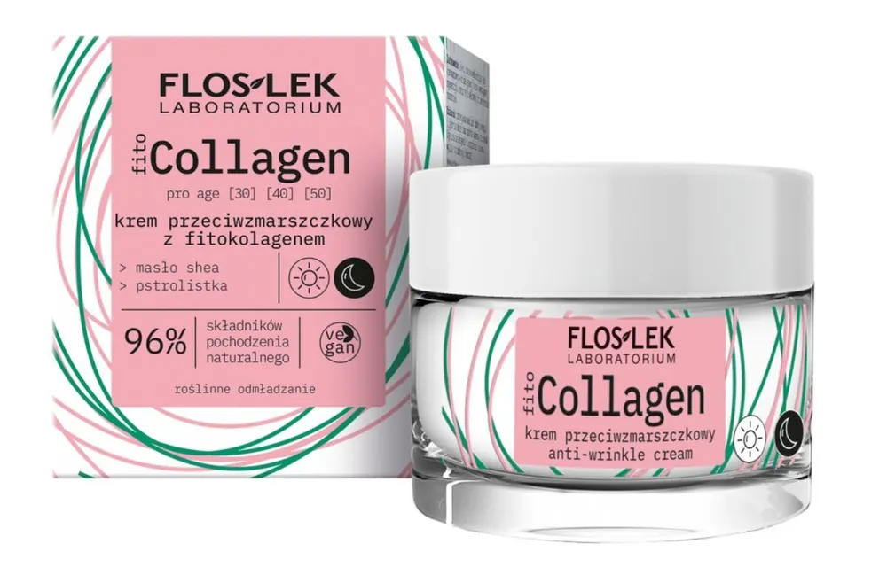 FLOS-LEK fitoCOLLAGEN Anti-Falten-Creme mit Phytocollagen für Tag und Nacht 50 ml Online Kaufen