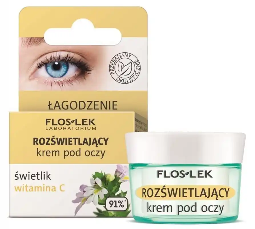 Preiswert FLOS-LEK RENEWAL Illuminierende Augencreme Vitamin C 15 ml