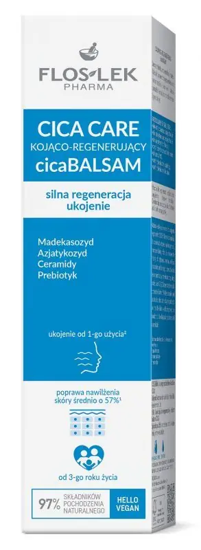 Markenware FLOS-LEK CICA CARE Beruhigender und regenerierender Lotion 60 ml
