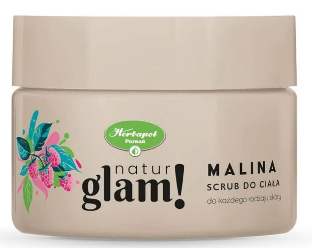 Top-Angebot HERBAPOL POZNAŃ Natur Glam! Himbeer-Zucker-Körperpeeling 300 ml