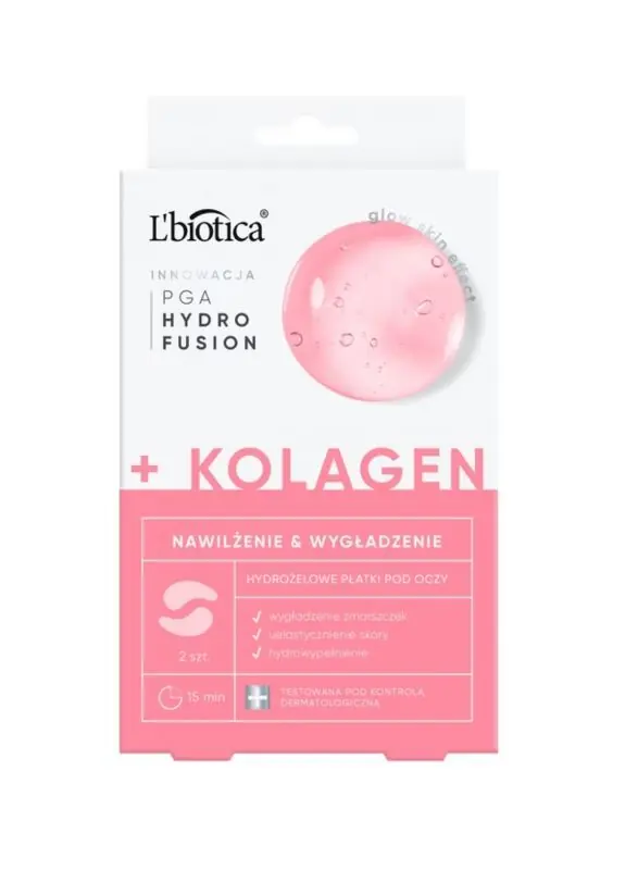 Markenware L'BIOTICA PHF + COLLAGEN Feuchtigkeitsspendende und glättende Augenpads 1 Set