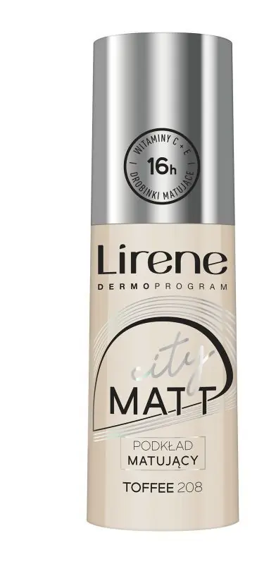 LIRENE CITY MATT Mattierendes und glättendes Fluid - 208 Toffee 30 ml Finale Aktion