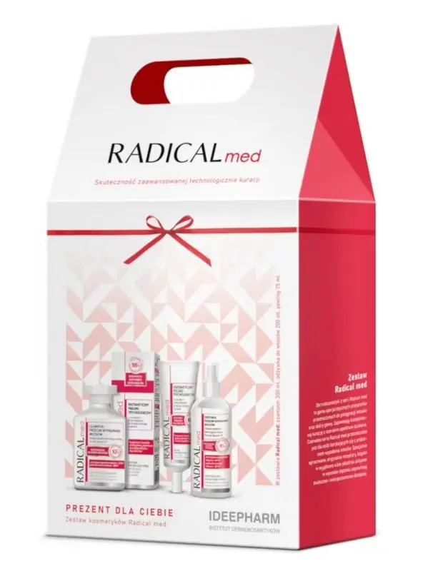 Preiswert RADICAL MED Set Shampoo, Spülung, Peeling 300 ml + 200 ml + 75 ml