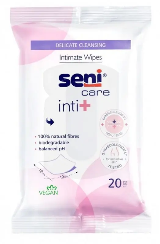 SENI CARE Inti + Feuchte Tücher für die Intimhygiene 20 Stück Bestpreis