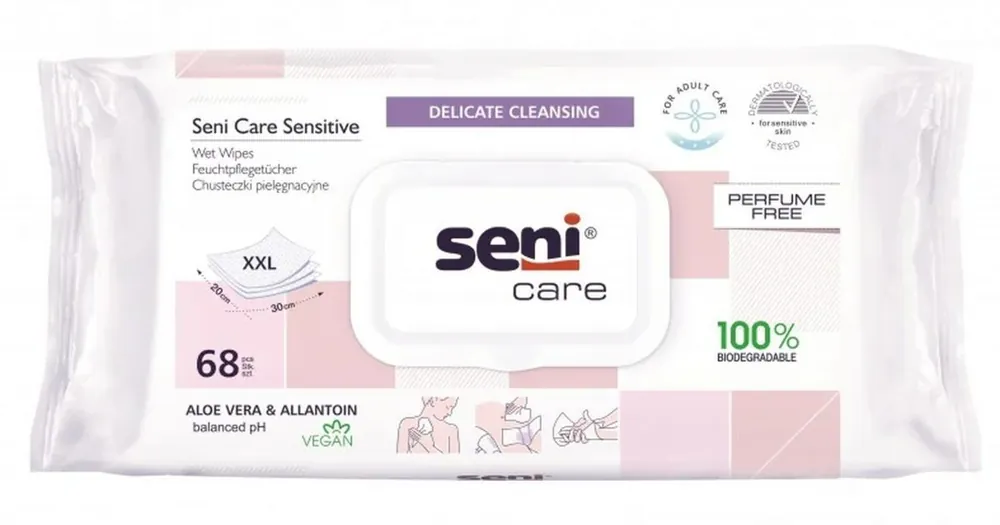 Sonderangebot SENI CARE Sensitive Feuchte Pflegetücher 68 Stück
